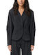 Moutaki Long Women's Blazer Grey