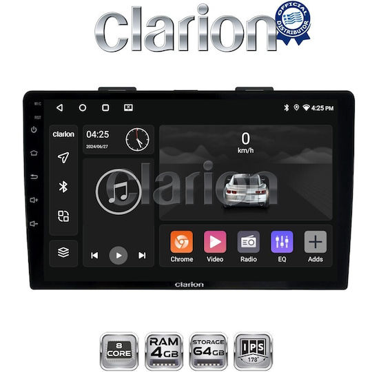 Clarion Gl52500 OEM Мултимедийна Екран Автомобилни Аудио Системи Fiat 500L 2012 CarPlay AndroidAuto BT GPS WiFi GPRS