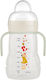 Mam Trainer+ Night Baby Trinklernbecher Kunststoff mit Griffen Weiß für 6m+ 220ml