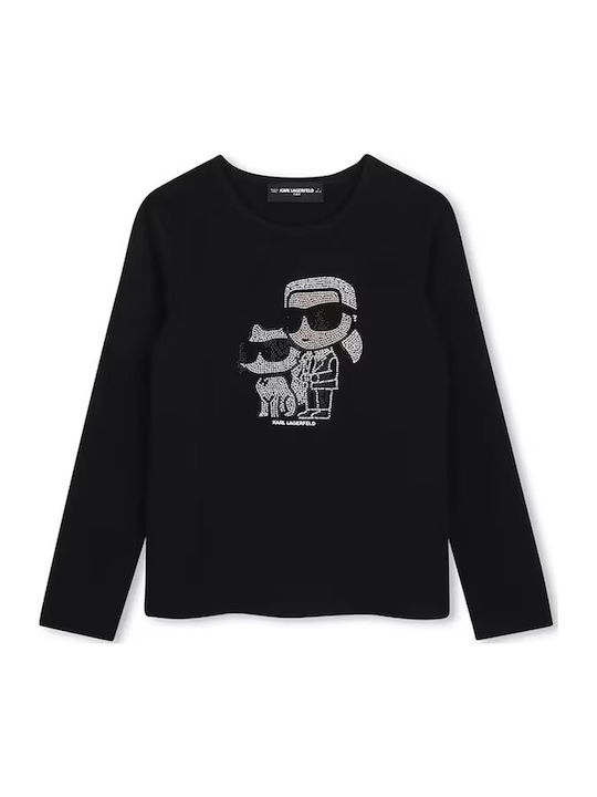 Kids Long-sleeved Black Top