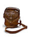 Leather Men's Shoulder / Crossbody Bag Brown