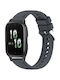 Silicone Gummi-Armband Grau 20mm