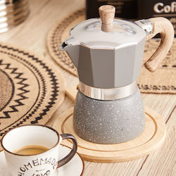 Bakaji Ηλεκτρικό Μπρίκι Espresso Γκρι