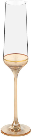 Georgiou Champagne Glass for Wedding Crystal Gold