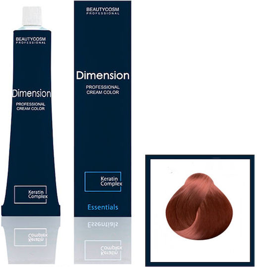 Dimension Hair Color Cream Νο 7.855 Ξανθό Έντονο Κόκκινο, Επαγγελματική Βαφή Μαλλιών Με Σύμπλεγμα Πρωτεϊνών Κερατίνης, 100ml
