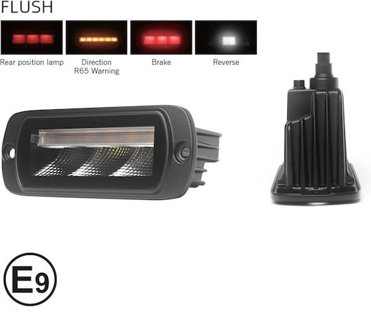Многофункционален LED Стоп Светлина Promolink – Индикатор За Позиция Обратен Светлинен Сигнал Светлина За Опасност 4 Функции IP65/67K Инсталация