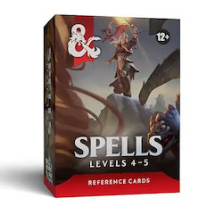 Dungeons & Dragons 5. Edition Referenzkarten Zauber Stufen 4-5