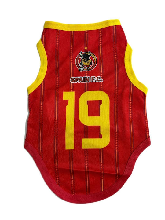 Replica Hundeshirts National Spanien 19 Rote Gelbe 180826-10