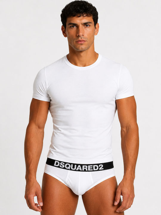 Dsquared2 Мъжка фланелка в Бял Цвят