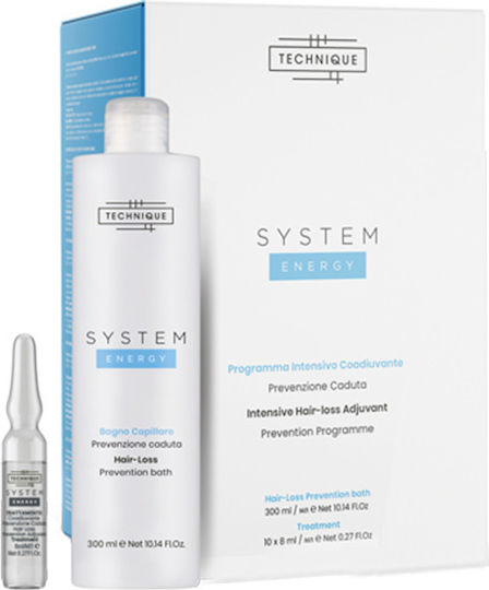 Technique System Energy Haarpflege-Set gegen Haarausfall mit Shampoo 2 Stück