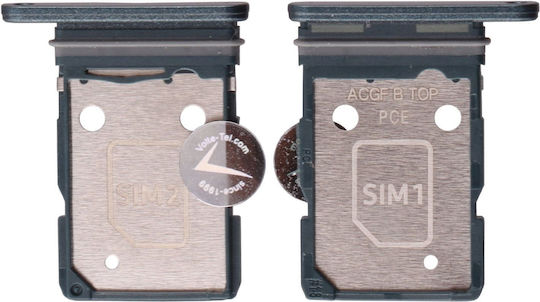 Samsung A37 5g A376 Dual Sim Card Holder Grey Green Original Service Pack Gh98-50810b