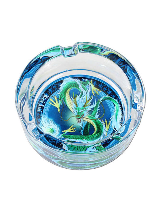 Τασάκι Γυάλινο Διαφανές Qinglong Drache 8.5cm