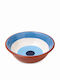 Salatschüssel Keramik Blau 25x8cm