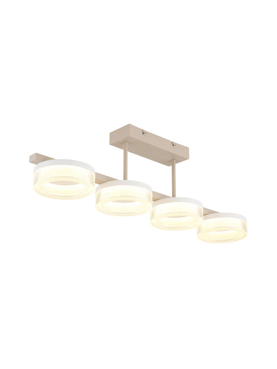 Globo Lighting Luminiță De Tavan Montată Bej Cu LED Integrat