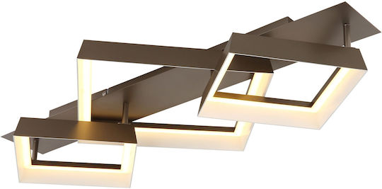 Globo Lighting Luminiță De Tavan Montată Maro Cu LED Integrat