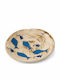 Decorative Platter Ceramic Beige 26x6cm