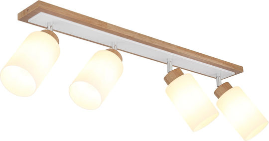 Globo Lighting Spot Cu 4 Lumini În Culoare Maro