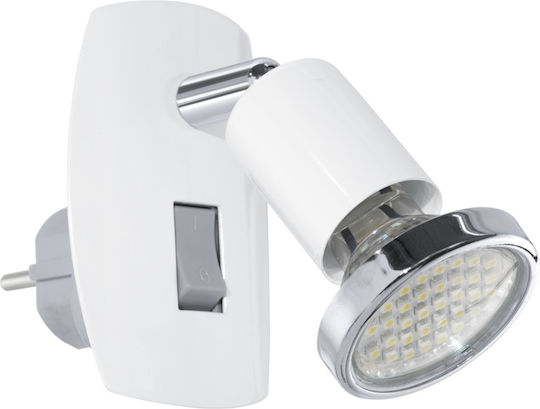 Eglo Modern Wall Lamp with GU10 Socket White 7x10x10cm