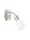 Eglo Modern Wall Lamp with E14 Socket Silver 7x18x18 cm
