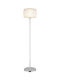 Globo Lighting Floor Lamp Silver
