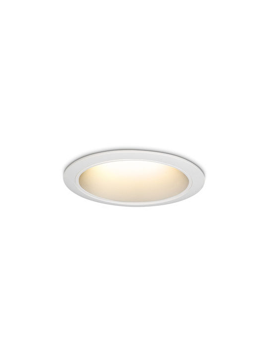 Ideal Lux Правоъгълно Скрито Светлинно Тяло с Вграден LED и Топло Бяла Светлина Бяло 9.8x8.5см
