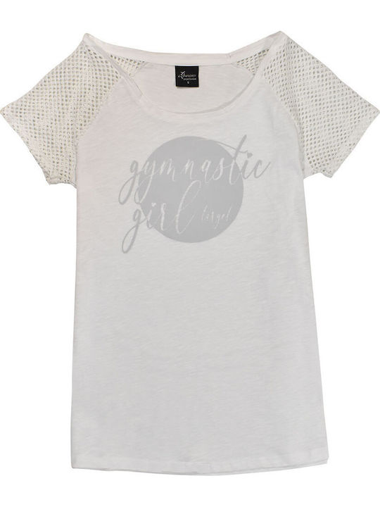 Target Women's Short Sleeve White Blouse