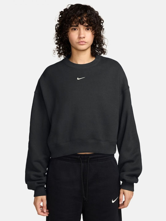 Nike Crew Дълго дамско суитшърт Черен