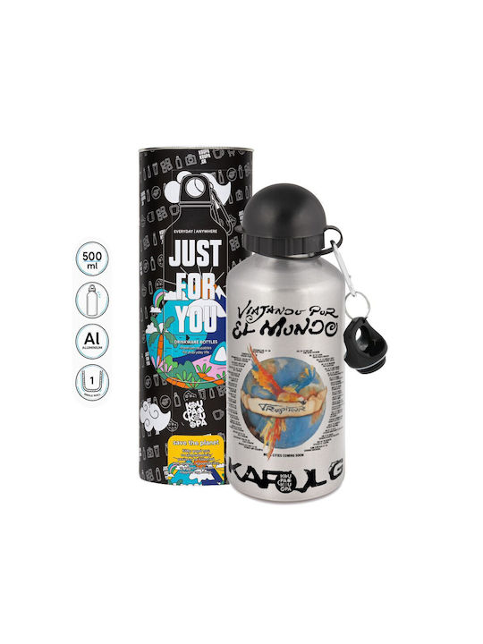 Koupakoupa Karol G Tropicoqueta Wasserflasche Aluminium 503.2ml Silber