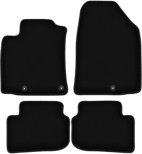 Basic Black Velour Mats Hyundai Ioniq Electric Crossover 2016