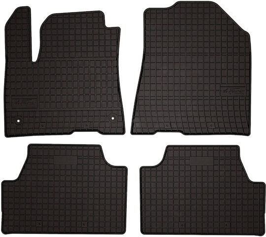 Rubber Car Mats Kia Soul Ev Ii Crossover 2019 Black Fitted
