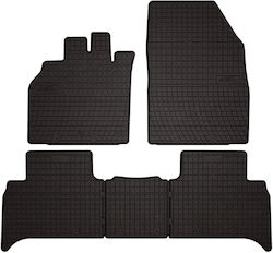 Rubber Car Mats Renault Grand Scenic Ii Minivan 2003-2009 Black Fitted