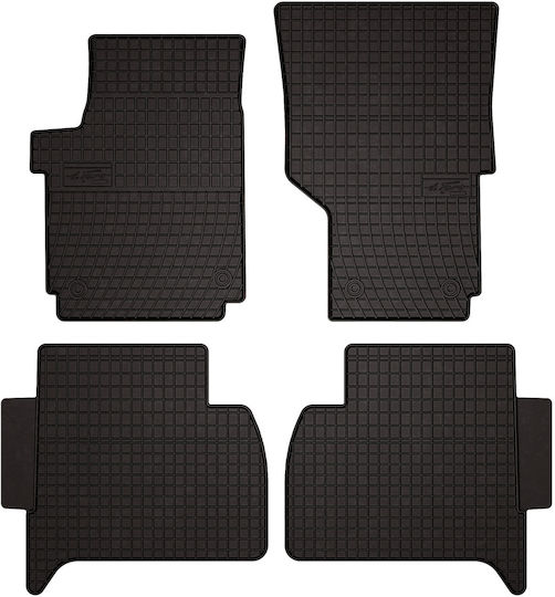 Rubber Car Mats Volkswagen Amarok Pickup 2010-2021 Black Fitted