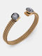 Armband Handschellen Dichte Flechtung 4962101 Schwarz