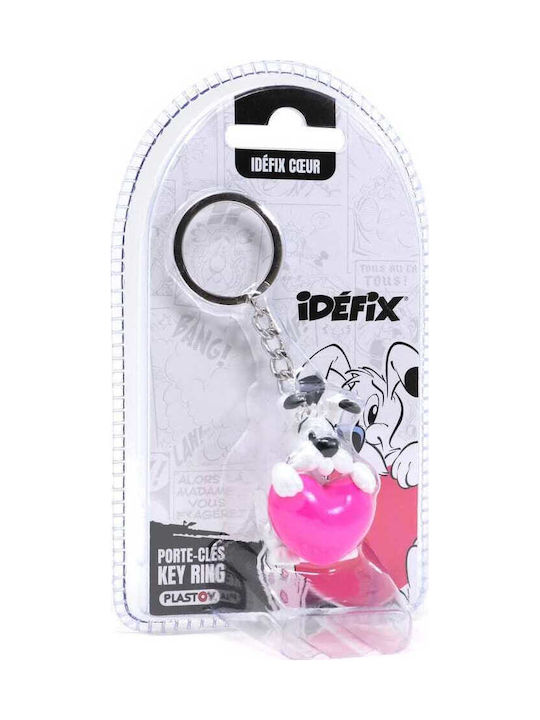 Asterix Keychain Dogmatix Pink Heart Blister