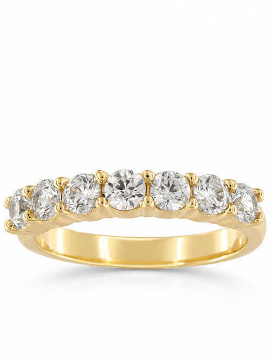 Ios Women's Ring with Zircon from 14K Gold
