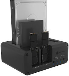 Icy Box M.2 SATA III NVME με σύνδεση USB 3.2 SATA Type-C