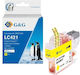 G&G Συμβατό Μελάνι Εκτυπωτή InkJet Brother Brother Lc421y 200 Σελίδων Κίτρινο 1τμχ