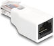 Delock RJ50 Адаптер Щепсел Женски Бял 10p/10c