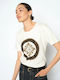 Damen T-shirt Hellbeige