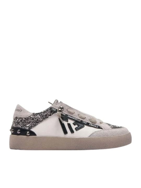 Damen Sneakers Elfenbein-Schwarz