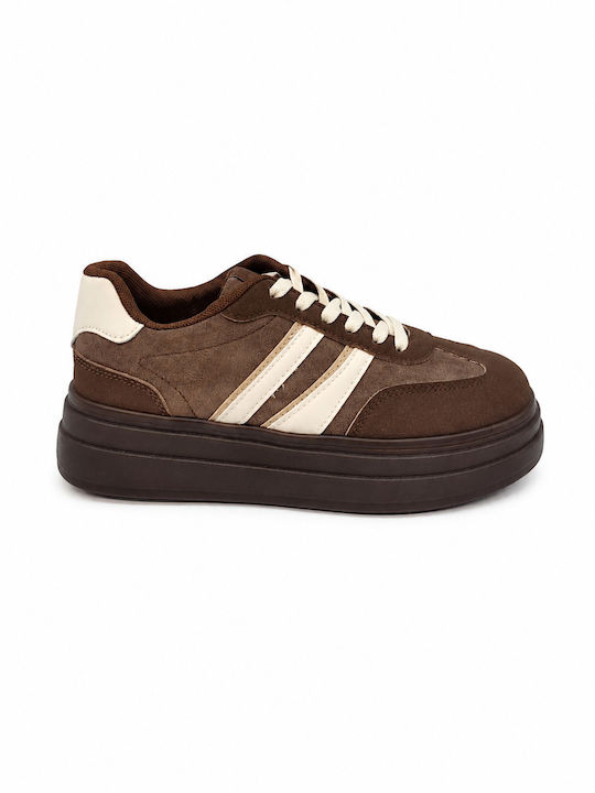 Plato Adidași Chunky pentru femei Maro