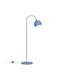 Opviq Vela Lampadar de Podea Î160xL50cm cu Bază pentru Bec E27 Albastru