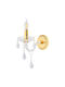 Artekko Modern Wall Lamp with E14 Bulb Base Gold 20x20cm
