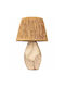 Opviq Hmy Table Lamp for E27 Socket with Beige Shade and Base