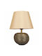 Opviq Hmy Table Lamp with E27 Fitting Grey Shade and Base