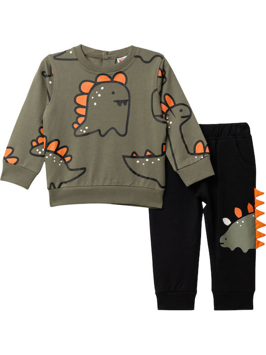 Funky Sweatpants Set Khaki