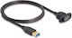 DeLock USB 3.2 Cable USB-A male - USB-A female Μαύρο 1m 87855