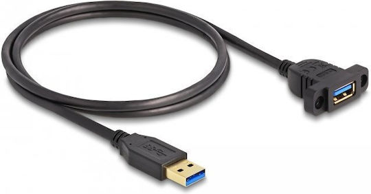 DeLock USB 3.2 Cable USB-A male - USB-A female Μαύρο 1m 87855