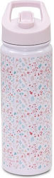 Interbaby Flowers Θερμός 500ml Ροζ Interbaby Flowers Θερμός 500ml Ροζ