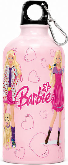 Digital Place Kids Water Bottle Aluminium Barbie White 600ml